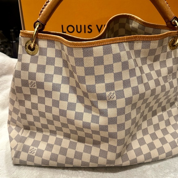 Louis Vuitton Damier Azur Artsy MM Shoulder Bag - Picture 11 of 12